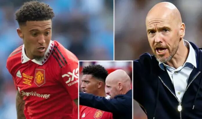 Jadon Sancho og Erik ten Hag