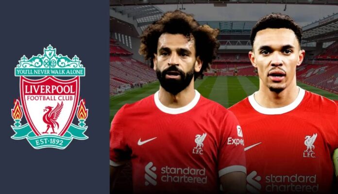Mohamed Salah og Trent Alexander-Arnold