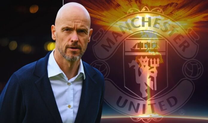 Erik ten Hag og logo
