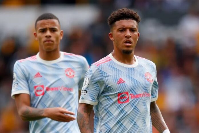 Mason Greenwood og Jadon Sancho