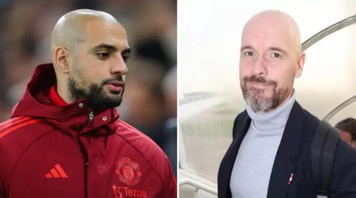 Sofyan Amrabat og Erik ten Hag