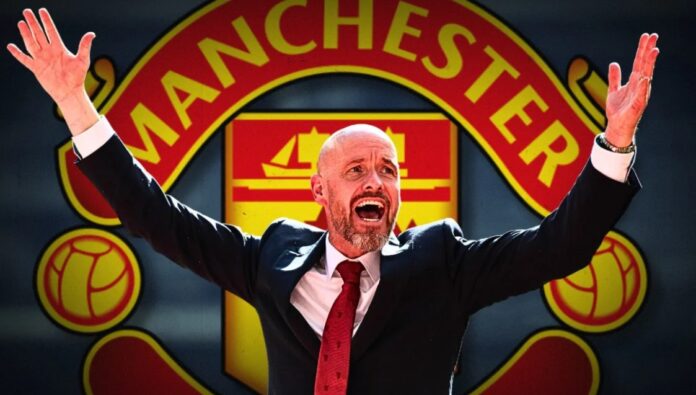 Erik ten Hag slår ut med armene