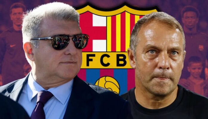 Joan Laporta og Hansi Flick