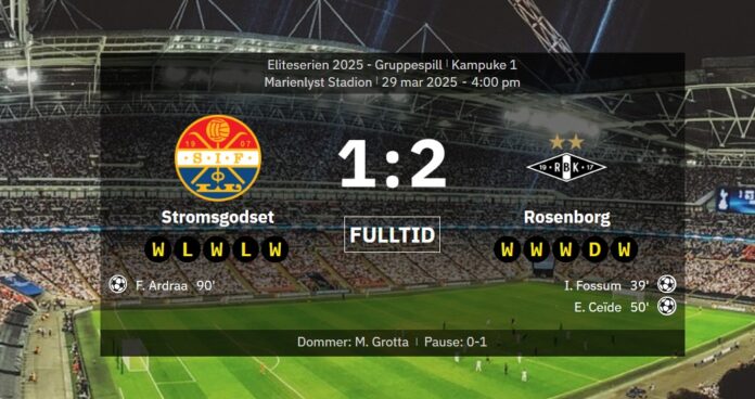 Strømsgodset mot Rosenborg