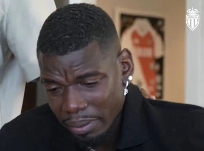Paul Pogba gråter