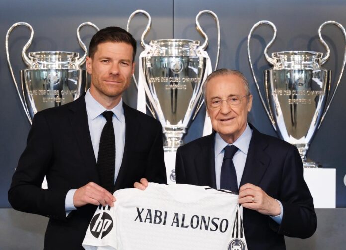 Xabi Alonso og Florentino Pérez