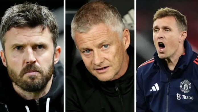 Michael Carrick, Ole Gunnar Solskjær og Darren Fletcher